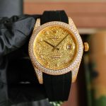 Rolxx Datejust Full Diamond Deluxe Gold 41mm Luxury