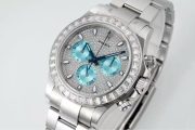Rolxx Daytona Ice Blue Full Diamond Size:40mm - Image 2