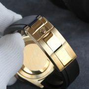 Rolxx Daytona "Eye of the Tiger" 40mm Gold Dial Rubber Watch Band Size:40mm - Image 5