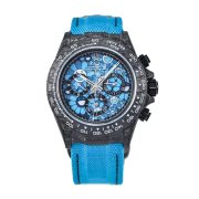 Rolxx Daytona COSMOGRAPH AUTOMATIC BLUE SUN FLOWER PATTERN Blue Dial Size:40mm