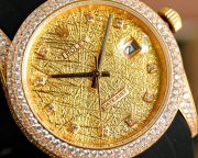 Rolxx Datejust Full Diamond Deluxe Gold 41mm Luxury - Image 3