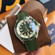 BRT Super Ocean 44mm Green Rubber Bracelet - Image 6