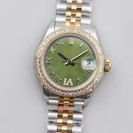 Rolxx Datejust Green Roman 28mm Replica