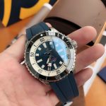 BRT Super Ocean 44mm Blue Rubber Bracelet