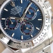Rolxx Daytona White Gold Blue Dial Size:40mm - Image 4