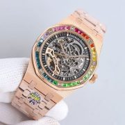 APS 41mm 15412BC Frosted Gold Skeleton Rainbow - Image 2