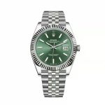 Rolxx Datejust 41mm Mint Green Dial Replica