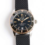 BRT Super Ocean 42mm Rose Gold Black Rubber Braceket