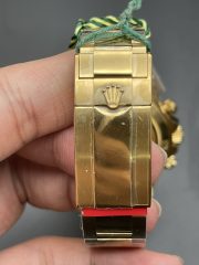 Rolxx Daytona Oyster Yellow Gold Green Dial 116508 Size:40mm - Image 5