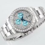 Rolxx Daytona Ice Blue Full Diamond Size:40mm