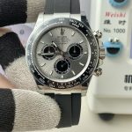Rolxx Daytona White Gold Black Size:40mm