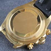 Rolxx Daytona "Eye of the Tiger" 40mm Gold Dial Rubber Watch Band Size:40mm - Image 6