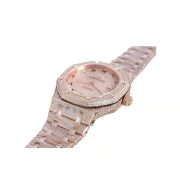APS Royal Oak Iced Out Rose Gold Replica - Image 4