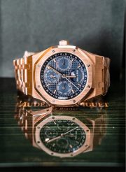 APS Rose Gold Blue Dial Replica - Image 4