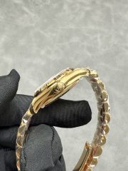 Rolxx DateJust 31 Yellow Gold Red Ombre Dlal - Image 4