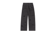 "Daisy" Long Work Pant Flowers Jeans "Black" 241 MPT086D HEMPBLK - Image 2