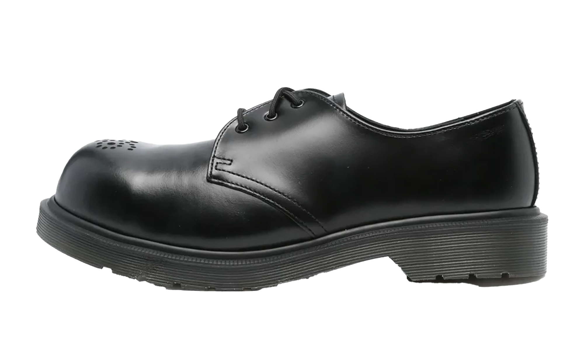 jx8o4758ks7gq4jll22psxesvdd5 1461 Analine Leather Steel Toe Shoes "Black" 40717001 - Image 1