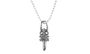 #10 DAGGER PENDANT W/ BALL CHAIN NECKLACE "Silver" CHRM0936 - Image 2