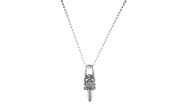#10 DAGGER PENDANT W/ BALL CHAIN NECKLACE "Silver" CHRM0936