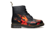 1460 Pascal Flame Arcadia Rub Off Leather Boots "Black / Red / Yellow" 41517001 - Image 6